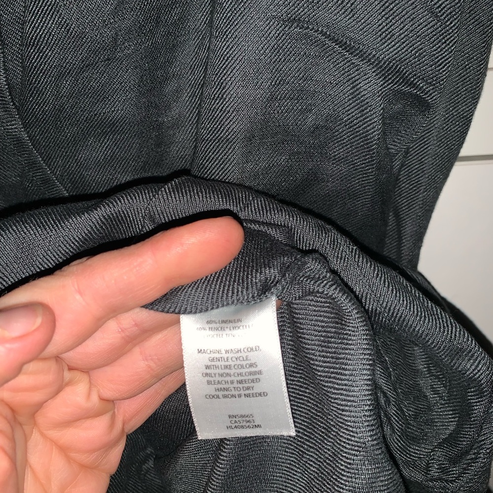 Women’s Hinge Green luxury blend Linen/Lyocell Jacket M - Picture 4 of 5